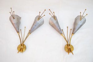 Sexy Midcentury French Sconces Design by Kobis Lorence