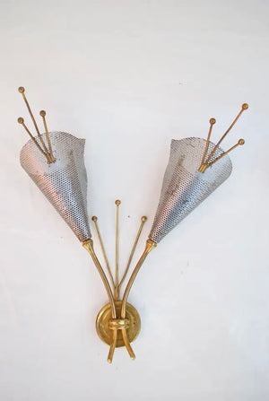 Sexy Midcentury French Sconces Design by Kobis Lorence