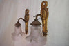 Elegant Pair of Turn of the Century French Bronze Sconces