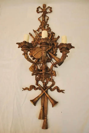 Beautiful and Rare Large French Bronze Sconces