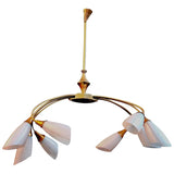 Sexy Midcentury French Chandelier