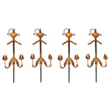 Set of Four large Sword and Iron Sconces