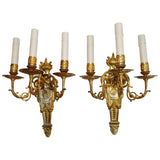 Beautiful Pair of French Late 19th Century Bronze Sconces