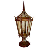 Large 1920s Outdoor Post Light