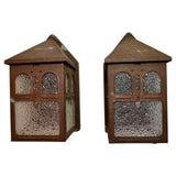 Pair of Art and Craft outdoor sconces