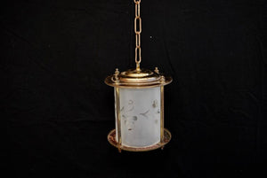 Set of Three 1920s Brass Plated Lanterns