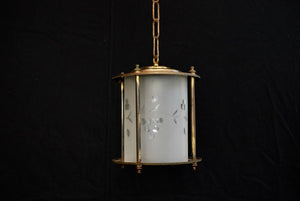 Set of Three 1920s Brass Plated Lanterns