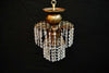 elegant set of three small crystal lights ( price is for one )