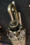 Exceptional and Very Rare Set of Four Large French Art Deco Bronze Sconces
