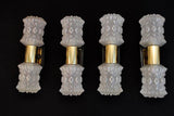 Elegant Set of Four 1970s Italian Sconces Design by Targetti Sankey