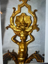 antique French bronze sherubs sconces