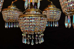 Sexy 1960s Crystal Chandelier