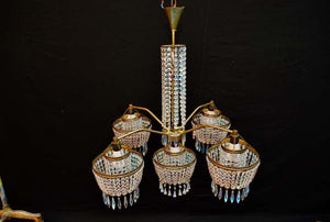 Sexy 1960s Crystal Chandelier