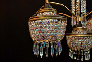 Sexy 1960s Crystal Chandelier