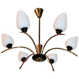 Beautiful French Mid-Century Chandelier Attributed to Maison Arlus