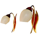 Elegant Pair of French Mid-Century Sconces