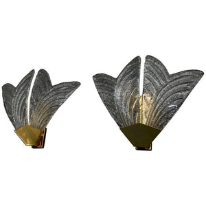 Beautiful and Elegant Pair of Murano Sconces