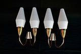 Antique French mid century sconces by DIDEROT
