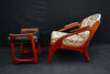 Pair of mid century chairs by ADRIAN PEARSALL w/foot stool