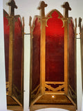 Very Rare Set of Twenty Large, 1940s Church Indoor or Outdoor Sconces