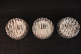 Elegant Set of Three French 1960's Flush Mounts Lights/ Sconces/ Outdoor Sconce