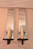 Elegant Set of Six Modern Chrome Sconces Signed by Michael Aram ( four are sold