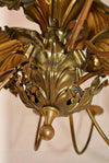 Beautiful and Very Rare 1920's Large Leaves Chandelier