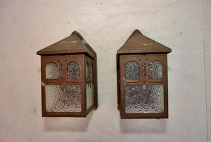 Pair of Art and Craft outdoor sconces