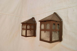 Pair of Art and Craft outdoor sconces