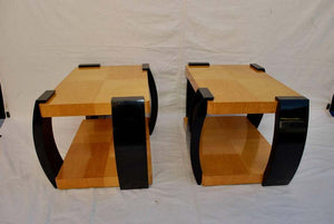 Beautiful and Elegant Pair of French Art Deco Side Table