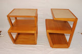 Pair of His and Hers Step side Tables by Edward Wormley