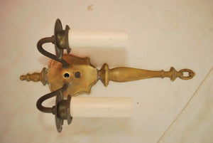Elegant Set of Four 1920's Brass Sconces