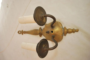 Elegant Set of Four 1920's Brass Sconces