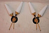 Antique Pair of French Midcentury Sconces