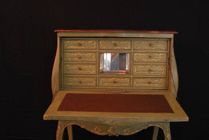Beautiful French 19th Century Hand-Painted Secretary Desk