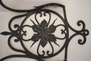 Elegant Pair of French 1920's Wrought Iron Sconces