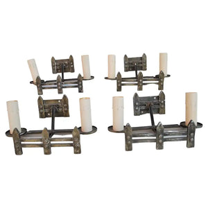 Set of Four Craftsman/Gothic Sconces
