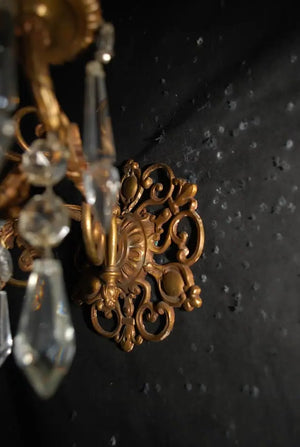 Beautiful and elegant pair of late 19 th Century French bronze sconces