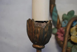 Beautiful pair of 1920's plaster sconces