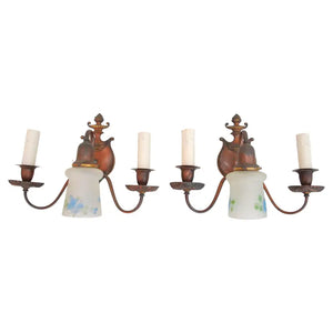 Elegant pair of 1920's sconces