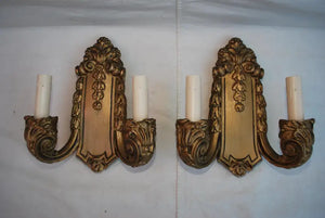 Elegant Pair of 1920s Sconces