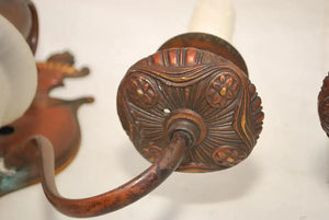 Elegant pair of 1920's sconces