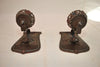 Pair of 1920's cast/wrought iron sconces