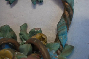 Beautiful pair of 1920's plaster sconces