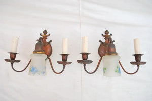 Elegant pair of 1920's sconces