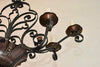 Elegant French 1930s Iron Chandelier in the Manner of Maison Baguès