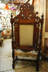 Antique French 19 th century throne chair