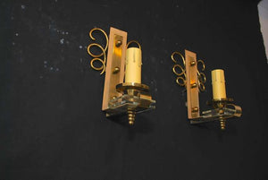 Elegant pair of Sconces by Jules Leleu