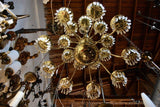 Very Rare Set of Nine Large Crystal Chandelier by Chapman ( price for one )