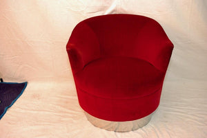 Elegant Swivel Chair, by Karl Springer